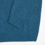 Images - Albert and Maurice Netherton Zip Neck Lambswool Jumper Teal Cuff