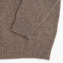 Images - Albert and Maurice Netherton Zip Neck Lambswool Jumper Taupe cuff