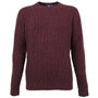 Albert and Maurice Donegal Rib Jumper Damson