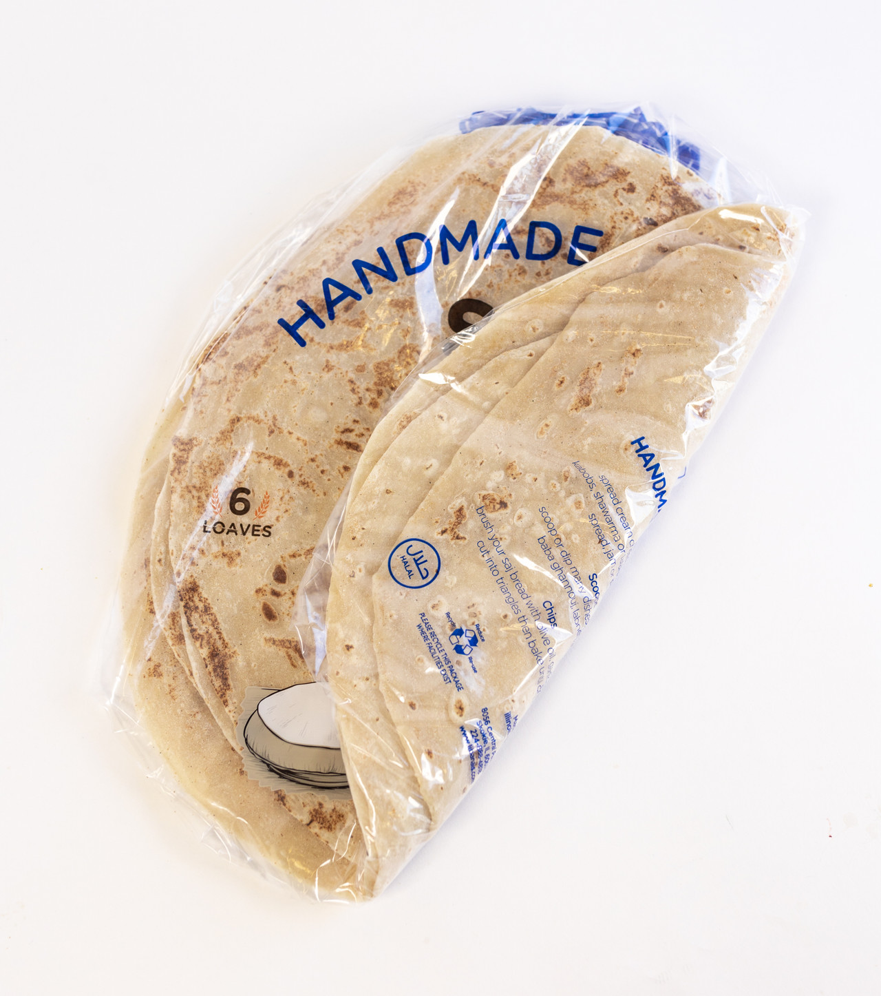 Libanais Saj Bread, Vegan, Kosher, Halal, 2 Pack, 6 loaves per pack (12 ...