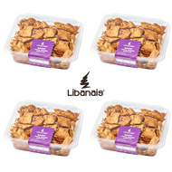 Libanais Baked Pita Chips Garlic 4 packs (11 oz per pack)