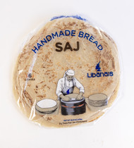 Libanais Saj Bread, Vegan, Kosher, Halal, 2 Pack, 6 loaves per pack (12 loaves). Shrak, Lavash, Markook