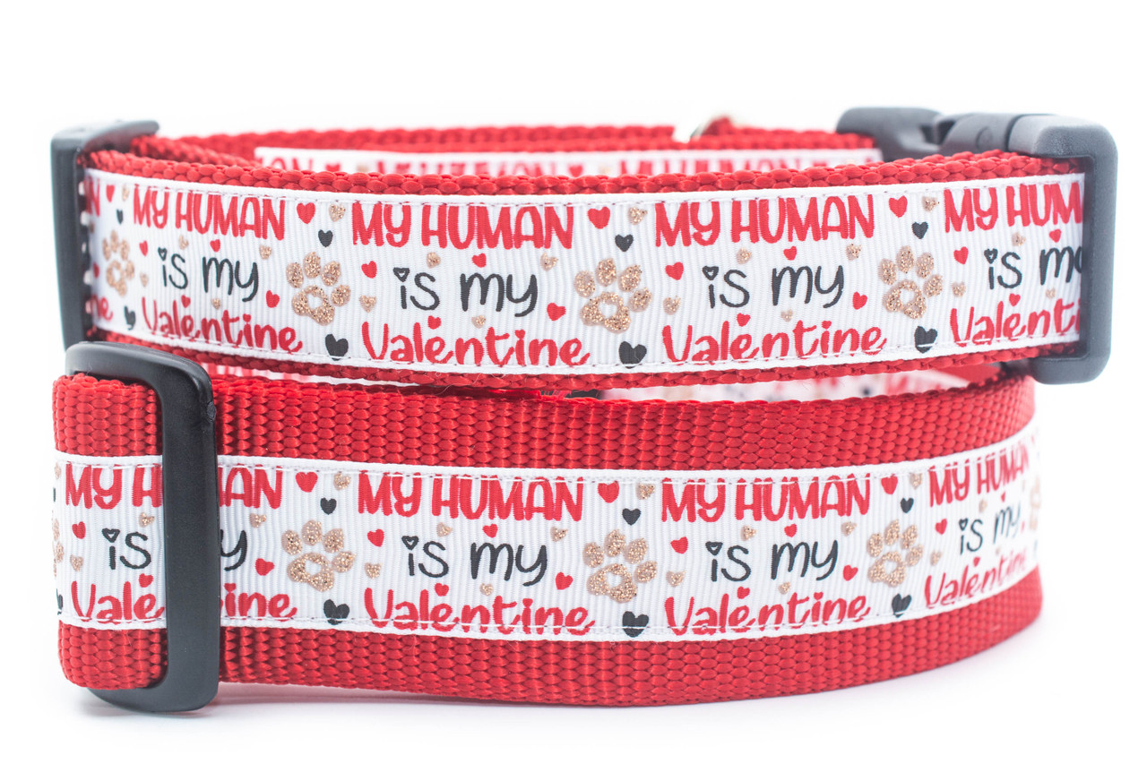 Eve Lace Valentine's Dog Collar - 1.5 Inch Wide for Large Dogs + Greyhounds  Eve Lace Valentine's Dog Collar - 1.5 Inch Wide for Large Dogs +