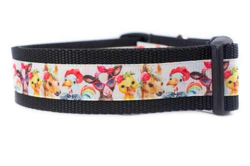 Baby Farm Animal Dog Collar  1 or 1.5" wide