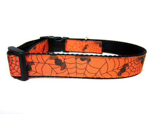 Halloween spider dog collar