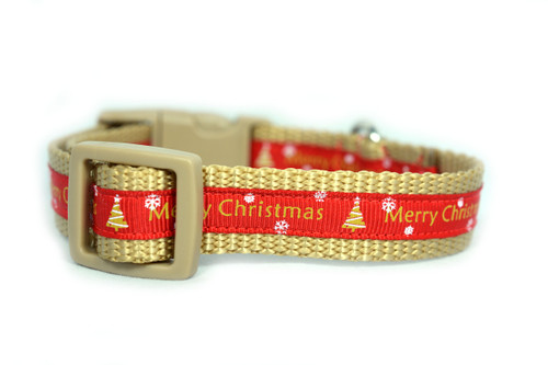 Christmas dog collar