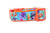 Ocean themed collar with sea life on ocean blue background and orange nylon.