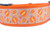 Burlap Pumpkin Dog Collar 2" wide