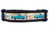 A fall dog collar with a blue pickup truck carrying pumpkins and sunflowers. 