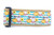 Fall Stripe Pumpkin Dog Collar 2" wide