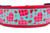 Glitter Plaid Hearts Dog Collar 2" wide