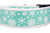 Aqua Snowflake 2" wide Dog Collar Aqua Snowflake 2" wide Dog Collar