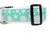 Aqua Snowflake 2" wide Dog Collar Aqua Snowflake 2" wide Dog Collar