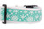 Aqua Snowflake 2" wide Dog Collar Aqua Snowflake 2" wide Dog Collar