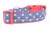 American Vintage 4th of July Dog Collar 1 or 1.5" wide