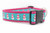 Pink Snowman dog collar
