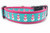 Pink Snowman dog collar
