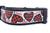 Glitter Plaid XOXO Hearts Dog Collar 2" wide