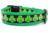 Celtic Shamrock dog collar with green nylon. Celtic Shamrock dog collar with green nylon.