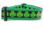 Celtic Shamrock dog collar with green nylon. Celtic Shamrock dog collar with green nylon.