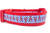 Gingham lobster dog collar