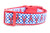 Gingham lobster dog collar