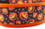 Happy Jack O Lanterns on a black polka dot background.  Coordinating 2 inch wide orange nylon. Happy Jack O Lanterns on a black polka dot background.  Coordinating 2 inch wide orange nylon.