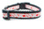 Blood spatter dog collar with white ribbon on a black nylon. Blood spatter dog collar with white ribbon on a black nylon.