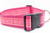 Plaid print on pink ribbon and 1.5 inch wide pink nylon.  Plaid lines are glittery.  Plaid print on pink ribbon and 1.5 inch wide pink nylon.  Plaid lines are glittery.