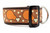 2 inch wide dog collar with glittery drumstick and polka dot pattern on brown ribbon and nylon 2 inch wide dog collar with glittery drumstick and polka dot pattern on brown ribbon and nylon