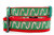 Holiday dog collar with Candy canes on a green background with red nylon. Holiday dog collar with Candy canes on a green background with red nylon.