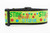 Light green holiday dog collar with blank nylon and polka dots with words, Stink, Stank, Stunk.