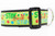 Light green holiday dog collar with blank nylon and polka dots with words, Stink, Stank, Stunk.