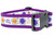 Best Friends PB&J dog collar with peanut butter and jelly sandwich best friends on 1.5 inch wide purple nylon.