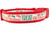 1.5 inch wide collar with red nylon and santa hats with words Oh Christmas Treat
