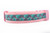 1.5 inch wide collar with pink nylon and a shamrock rainbow pattern with green background.