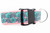 2 inch wide collar with pink nylon and a shamrock rainbow pattern with green background.