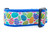 2 inch wide collar with blue nylon and multicolored eggs with a spring pattern. 2 inch wide collar with blue nylon and multicolored eggs with a spring pattern.