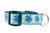 1 inch wide collar with navy blue nylon and glittery sea turtles and bubbles. 1 inch wide collar with navy blue nylon and glittery sea turtles and bubbles.