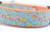 1 inch wide collar with peach nylon and a pretty summer peach design 1 inch wide collar with peach nylon and a pretty summer peach design