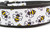 2 inch wide collar with black nylon and a cute bumblebee print