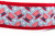 2 inch wide collar with red nylon and a patriotic star and uncle sam hat design