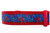 1.5 inch wide collar with red nylon and a fireworks print