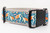 2 inch wide collar with summer sea turtle design on grey nylon.
