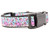 1 inch wide collar with black nylon and multicolored ghosts 1 inch wide collar with black nylon and multicolored ghosts