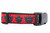 1 inch wide collar with black nylon and a repeated pattern of mothman on a red background with white starbursts. 1 inch wide collar with black nylon and a repeated pattern of mothman on a red background with white starbursts.