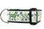 Irish collar with green nylon and dog silhouettes with green and lime paws.