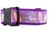 Purple 2 inch wide collar with glittery bunny ears, polka dots, eggs and the words "I said a hip hop hippity to the hip hip hop"