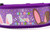 Purple Hip Hop Bunny Dog Collar  - 2" wide