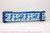 Bright blue assortment of seahorses, flamingos and starfish decorate this blue collar.